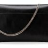 Borsa a tracolla Patrizia Pepe pelle nero clutch donna-3