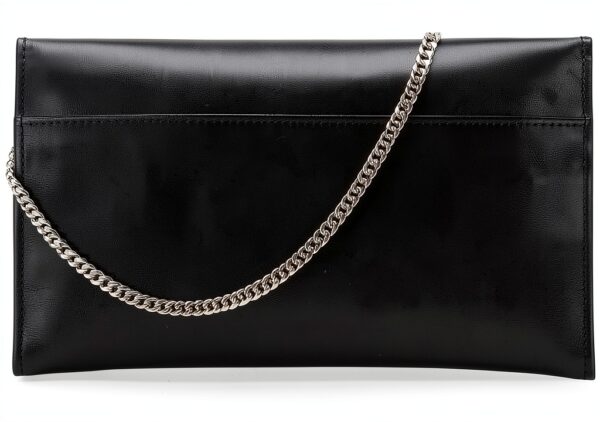 Borsa a tracolla Patrizia Pepe pelle nero clutch donna-3