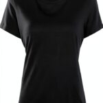 T-shirt Nero 100% Cotone Manica Corta Colletto a Giro-0