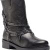 Scarpe in Pelle Nero Tacco Piatto Donna 38.5 EU-0