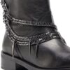 Scarpe in Pelle Nero Tacco Piatto Donna 38.5 EU-3