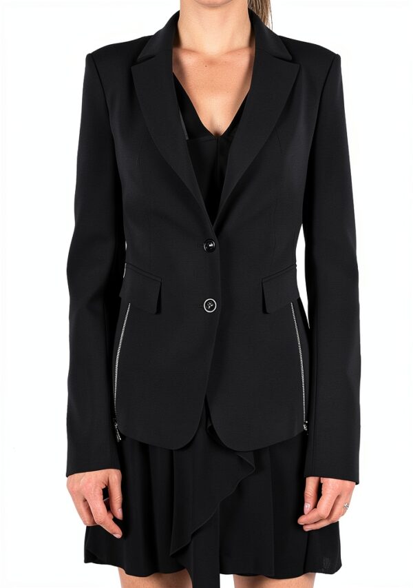 Giacca Patrizia Pepe Donna Cotone Nero Moda Elegante