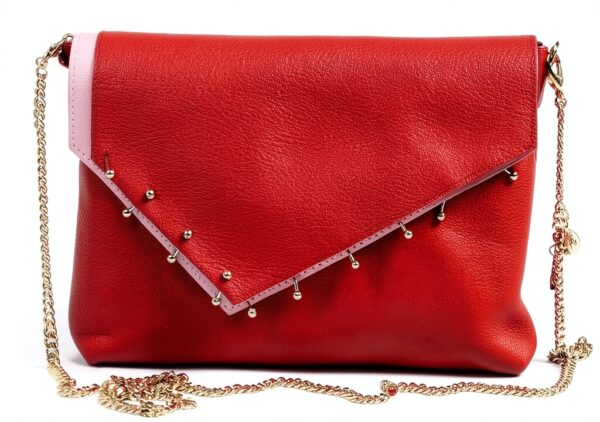 PATRIZIA PEPE shopper reversibile pochette rosso rosa donna