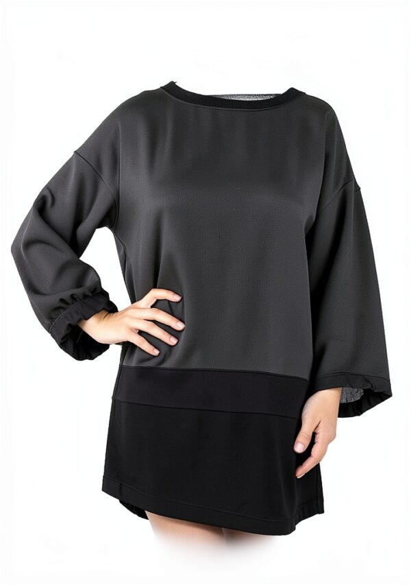 Abito Donna Patrizia Pepe Lana Manica Lunga Nero 44