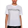 T-shirt Patrizia Pepe Donna Classica Moderna Nero Bianco-0