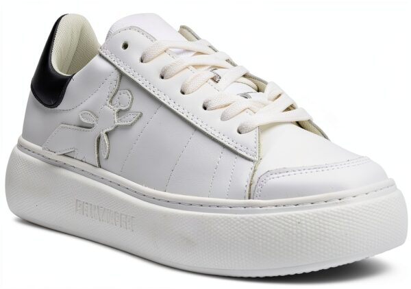 Sneaker PATRIZIA PEPE Fly White Black Donna casual stringata