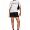 T-shirt Patrizia Pepe Donna Classica Moderna Nero Bianco-1