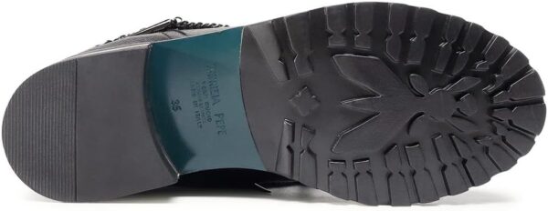 Scarpe in Pelle Nero Tacco Piatto Donna 38.5 EU-4