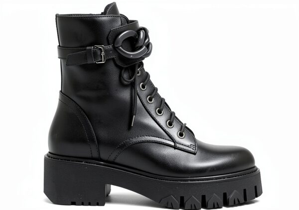 Stivali Patrizia Pepe Bikers pelle tacco blocco donna