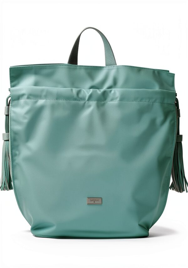 Borsa a zainetto Patrizia Pepe nylon azzurro donna moda