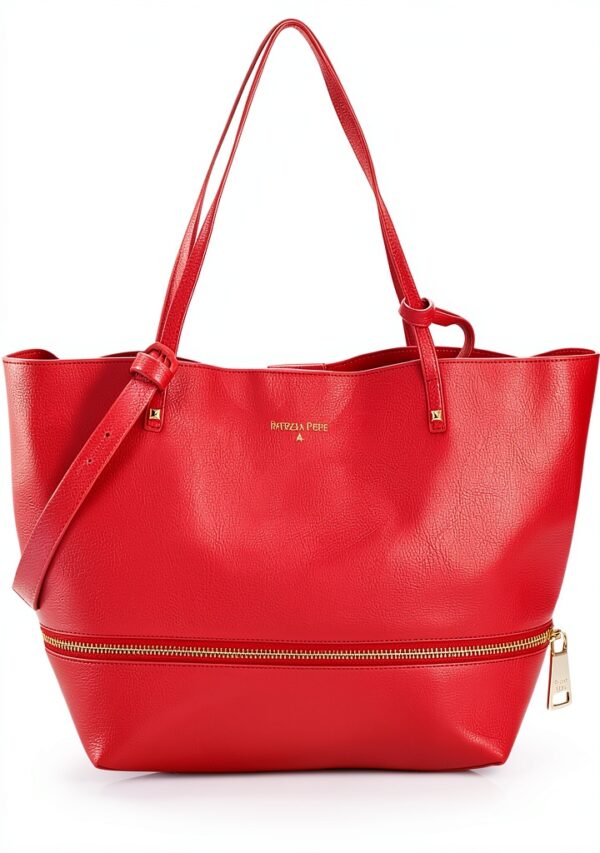 Borsa Patrizia Pepe Tote Rosso Opaco Donna Spalla