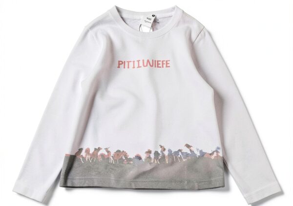 Maglietta Patrizia Pepe Bambine Maniche Lunghe Bianco