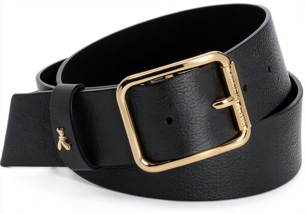 Cintura donna Patrizia Pepe pelle vitello nero CW6409