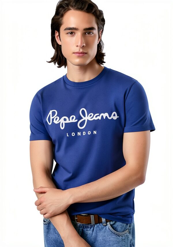 Pepe Jeans T-shirt Uomo Ricamo Petto Scollo Rotondo Colori-7