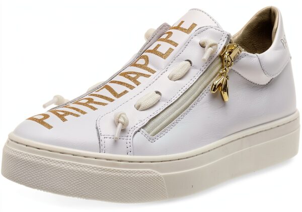 Scarpe bambine Patrizia Pepe pelle traspirante oro bianco-0