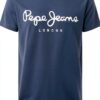 Pepe Jeans T-shirt Uomo Ricamo Petto Scollo Rotondo Colori-3