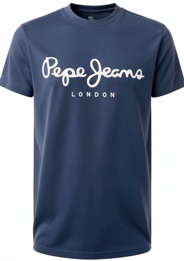 Pepe Jeans T-shirt Uomo Ricamo Petto Scollo Rotondo Colori-3