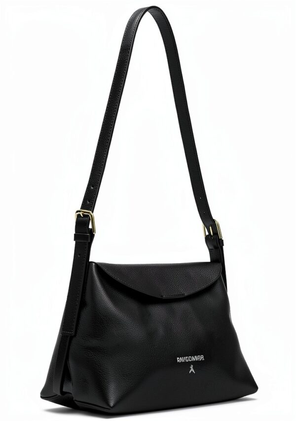 Borsa a tracolla Patrizia Pepe pelle vitello nero donna-1
