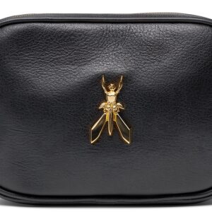 Borsa a tracolla Patrizia Pepe pelle nero oro donna-0