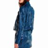 Giacca Blouson con Cerniera Manica Lunga Stile Risvolto-1