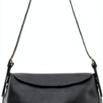 Borsa a tracolla Patrizia Pepe pelle vitello nero donna-0