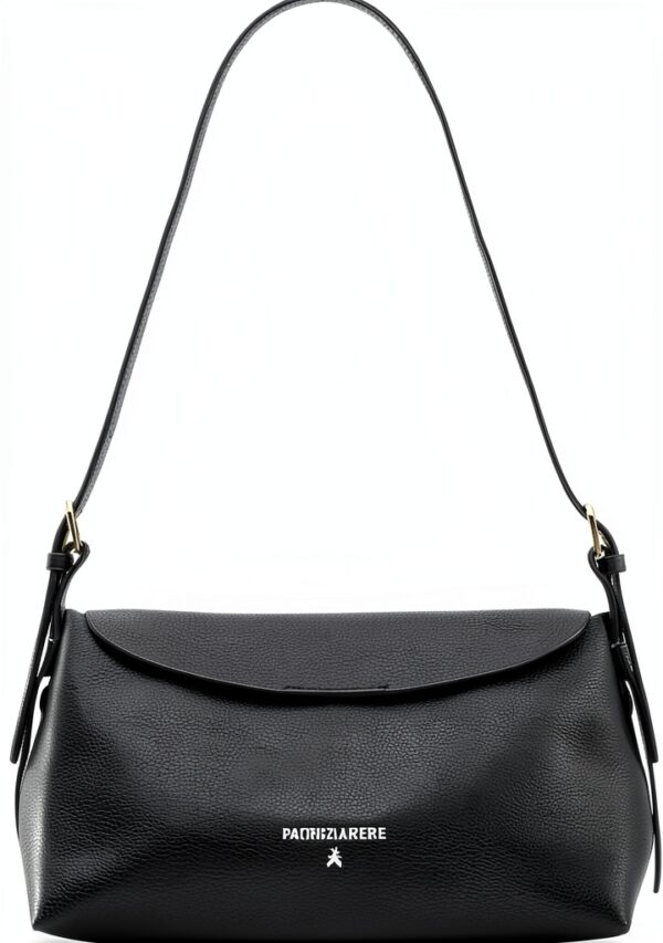 Borsa a tracolla Patrizia Pepe pelle vitello nero donna-0