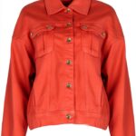 Giacca blouson italiano con manica lunga e stile scollo-0