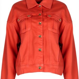 Giacca blouson italiano con manica lunga e stile scollo-0