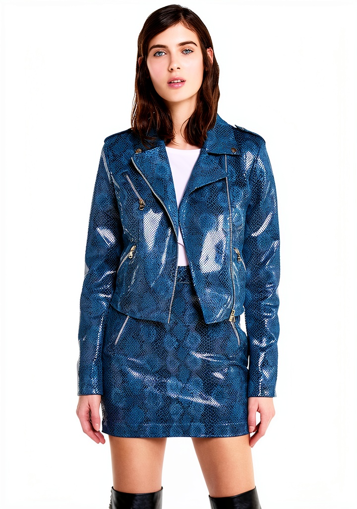 Giacca blouson MarcaX indossata in un contesto urbano
