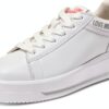 Sneaker Pollini Eclipse50 Donna Bianco Rosso Casual Elegante-0