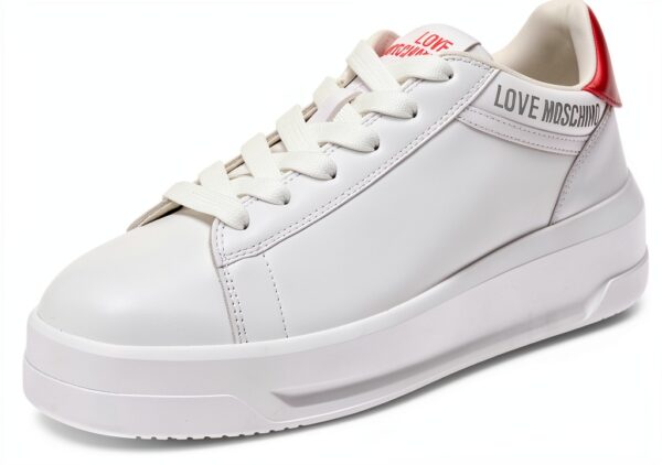 Sneaker Pollini Eclipse50 Donna Bianco Rosso Casual Elegante-0