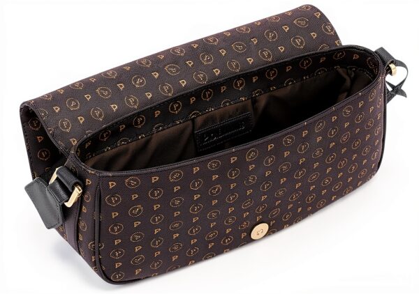 Borsa a tracolla Pollini Heritage TE8531PP0LQ11 in Nero e 48x13x30 cm-3