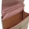 Borsa Canvas Naturale Love Moschino Borsa a spalla in PU cipria-6