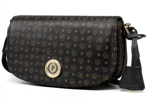 Borsa a tracolla Pollini Heritage TE8531PP0LQ11 in Nero e 48x13x30 cm-1