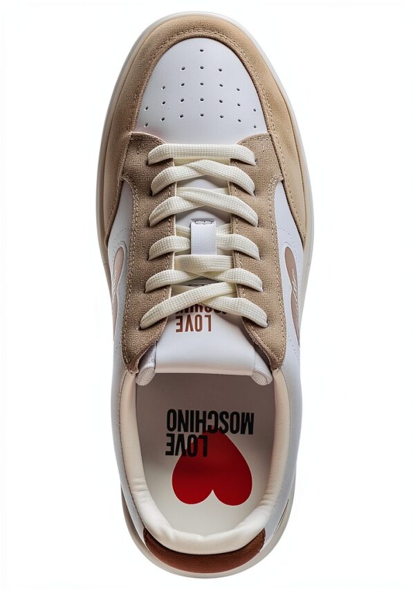 Love Moschino Sneaker Donna Bianco JA15154G1MIAA10A Suola Morbida-4