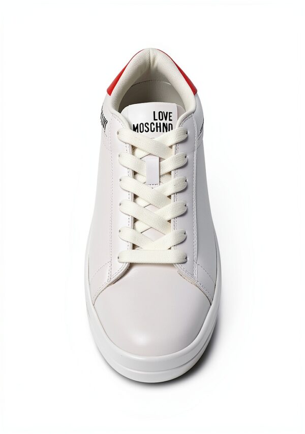 Sneaker Pollini Eclipse50 Donna Bianco Rosso Casual Elegante-3