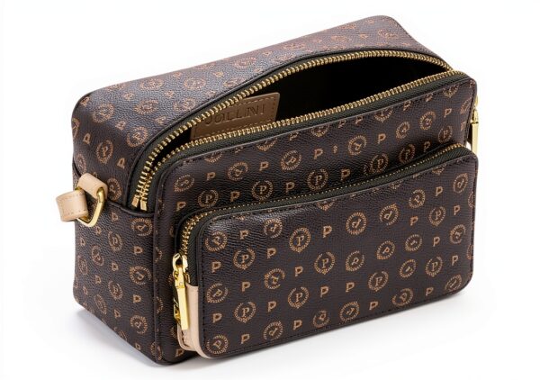 Borsa a tracolla Pollini HERITAGE TE8535 stampa monogram tinta unita-3