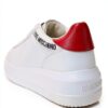 Sneaker Pollini Eclipse50 Donna Bianco Rosso Casual Elegante-5