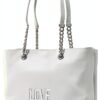 Borsa PU Love Moschino Bianca 40x12x24 cm elegante a spalla-1