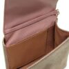 Borsa Canvas Naturale Love Moschino Borsa a spalla in PU cipria-4