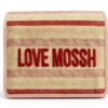 Borsa Canvas Naturale Love Moschino Borsa a spalla in PU cipria-2