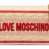 Borsa Canvas Naturale Love Moschino Borsa a spalla in PU cipria-0
