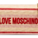Borsa Canvas Naturale Love Moschino Borsa a spalla in PU cipria-0