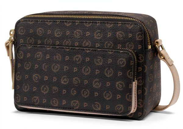 Borsa a tracolla Pollini HERITAGE TE8535 stampa monogram tinta unita-1