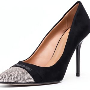 Love Moschino Decollete Tacco Donna Nero Elegante Pelle Sostenibile-0
