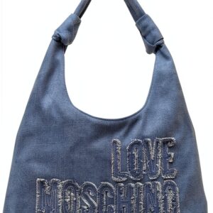 Love Moschino BORSA DENIM BLU SCURO-0
