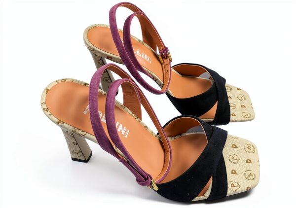 Sandali Donna Pollini in Pelle Scamosciata Multicolore SA16019C0GTA-4