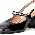 Sandalo Tacco Donna Love Moschino Nero 41 EU Elegante Confortevole-0