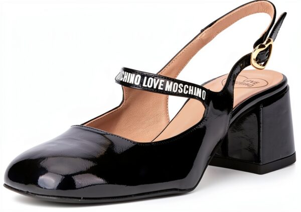 Sandalo Tacco Donna Love Moschino Nero 41 EU Elegante Confortevole-0