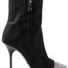 Stivaletto Donna Love Moschino Nero Lycra Elegante Confortevole-2